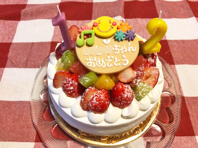 孫のお誕生会 ケーキはperleさんで Claso Lab